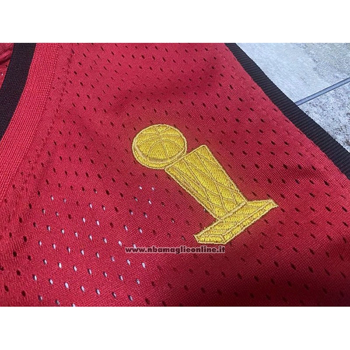 Maglia Miami Heat Dwyane Wade #3 Mitchell & Ness 2005-06 Autentico Rosso